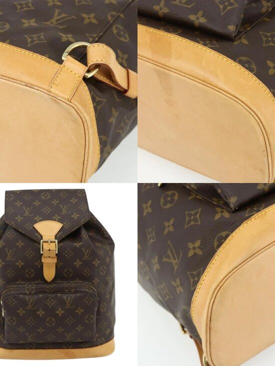 LOUIS VUITTON Monogram Montsouris GM Backpack M51135 LV Auth 177973